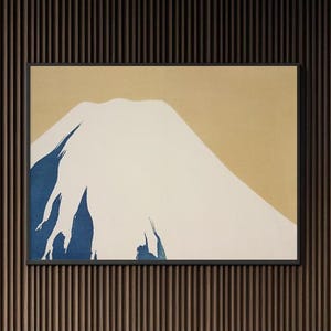 Mount Fuji Japanese Art Print - Kamisaka Sekka Vintage Landscape - Japandi Home Decor - Minimalist Mountain Art -Premium Giclée Wall Print