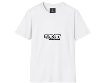 Mindset Everything T-Shirt | minimalist logo front, small back graphic