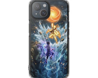 水のエレメントバトル スマホケース | マグネット式クリア耐衝撃ケース