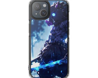 ダークフェザード・ウォリアーのスマホケース | マグネット式クリア耐衝撃ケース