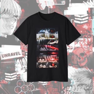 Tokyo Ghoul Ken Kaneki Unisex Tee, Cool Graphic Shirt for Anime Fans