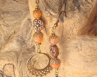 Pendientes de ágata cornalina