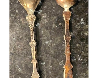 2 cucharas de colección vintage de Delft – Fabricadas en Holanda e Inglaterra
