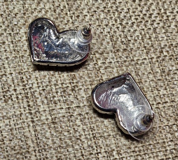 Unique Heart Post Earrings - image 5
