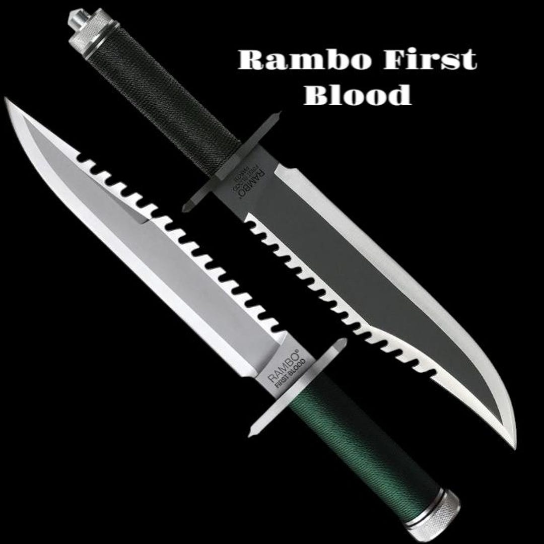 Handmade Rambo First Blood Fixed Blade Knife – Stainless Steel