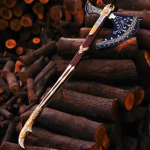 Handmade Upgraded Leviathan Axe of Kratos – God of War Replica - Detailed Collector’s Item, Perfect for Cospaly, Display and For Gifters