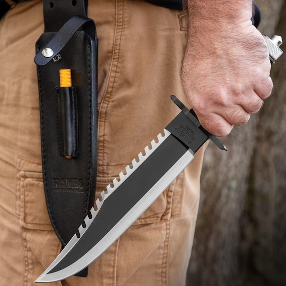 Handmade Rambo First Blood Fixed Blade Knife – Stainless Steel