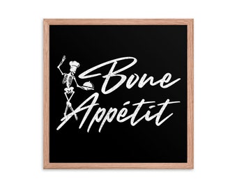 Bone Appetit Framed Wall Art