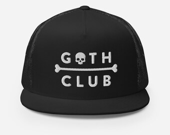 Goth Club Geborduurde Trucker Cap