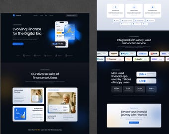 Fintech Website Template Modern AI Finance