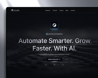Plantilla Framer: Sitio web de agencia de automatización de IA para startups tecnológicas