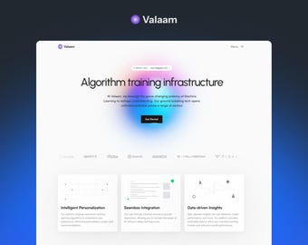 AI Sas Website Framer Template | Für maschinelles Lernen & Tech-Startups | Moderne Sasa Landing Page