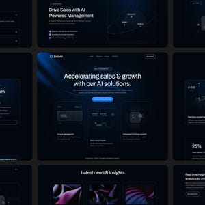 FinTech Framer Vorlage | Für AIFinance & Sasa-Startup | 12+ Seite Website