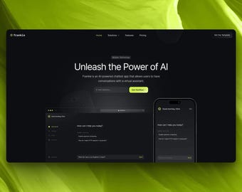 Chatbot Framer Template | Für Sasn & Virtuellen Assistenten Apps | Moderne Landingpage