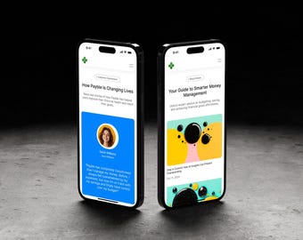 FinTech Framer Vorlage | AI Personal Bank Sasa Website | Landing Page für die Payble Budgeting App