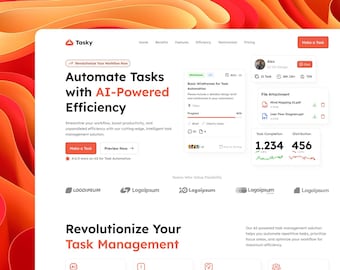 Hoch-Konvertierendes AI Sas Framer Template | Landing Page für Paid Ads & Apps zur Steigerung der Produktivität