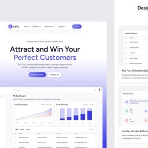 AI Email Marketing Framer Template: Sash Startup Website Theme