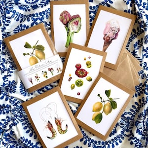 5-Pack "La Dolce Vita" Drawing Note Cards with Envelopes