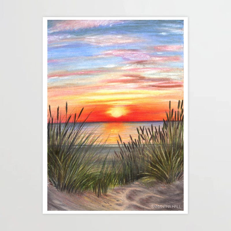 Sunset Colored Painting - Etsy