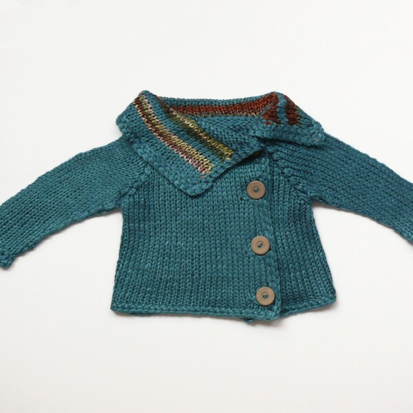 Handsome unisex baby sweater