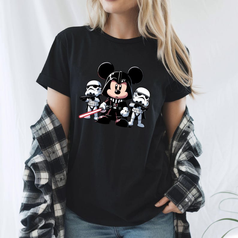 Mickey Mouse Star Wars DTF Transfer: Ready to Press Design bild 4
