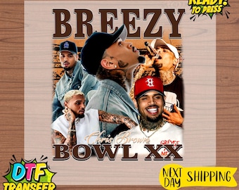 Chris Brown X.X DTF Transfer: Breezy Heat Press Design