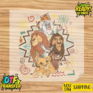 The Lion King DTF Transfer, Hakuna Matata Ready to Press Heat Transfer