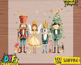 Nutcracker Christmas DTF Transfer: Coquette Style, Ready To Press