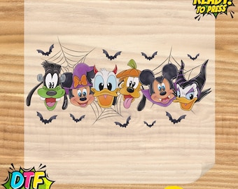 Disney Halloween DTF Transfer, Spooky Mickey Halloween DTF Transfer, Ready To Press, Not So Scary Disney Halloween Heat Press,Disneyland Dtf