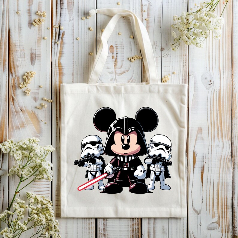 Mickey Mouse Star Wars DTF Transfer: Ready to Press Design bild 6