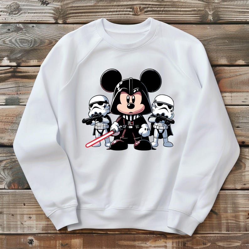 Mickey Mouse Star Wars DTF Transfer: Ready to Press Design bild 5