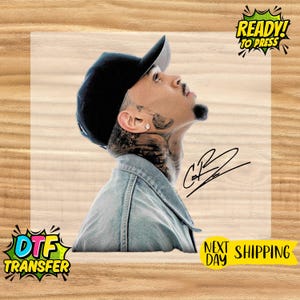 Chris Brown Signature Design Dtf, Breezy Bowl Tour Dtf, 11:11 Tour 2025 Dtf, Ready to Press Heat Transfers, CB Fan Gifts, Direct to Film Dtf