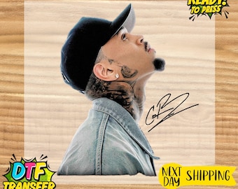 Chris Brown Breezy Bowl Tour DTF Heat Transfer, CB Fan Design Ready to Press
