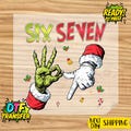 Funny Six Seven Meme Christmas Mean Guy Dtf Transfers, Viral Funny 6 7 Dtf, Internet Joke Dtf, Xmas 6 7 Dtf, Trending Social Media product logo