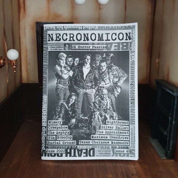 NECRONOMICON UK Horror Zine #49 June 2022 - retro films / 80s movies fanzine perzine