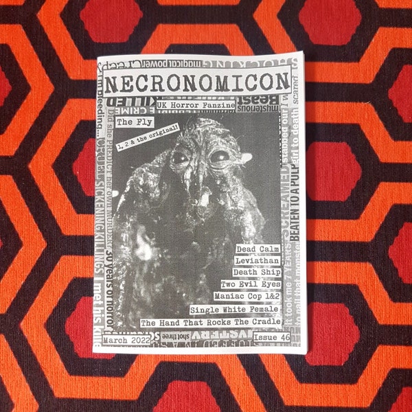 NECRONOMICON UK Horror Zine #46 March 2022 - retro films / 80s movies fanzine perzine