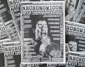 NECRONOMICON UK Horror Zine #50 July 2023 - retro films / 80s movies fanzine perzine