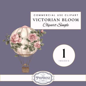 Victorian Bloom Watercolor Clipart, SINGLE IMAGE, Victorian Watercolor Clipart, Junk Journal, Digital Sticker, Scrapbooking, Commercial use