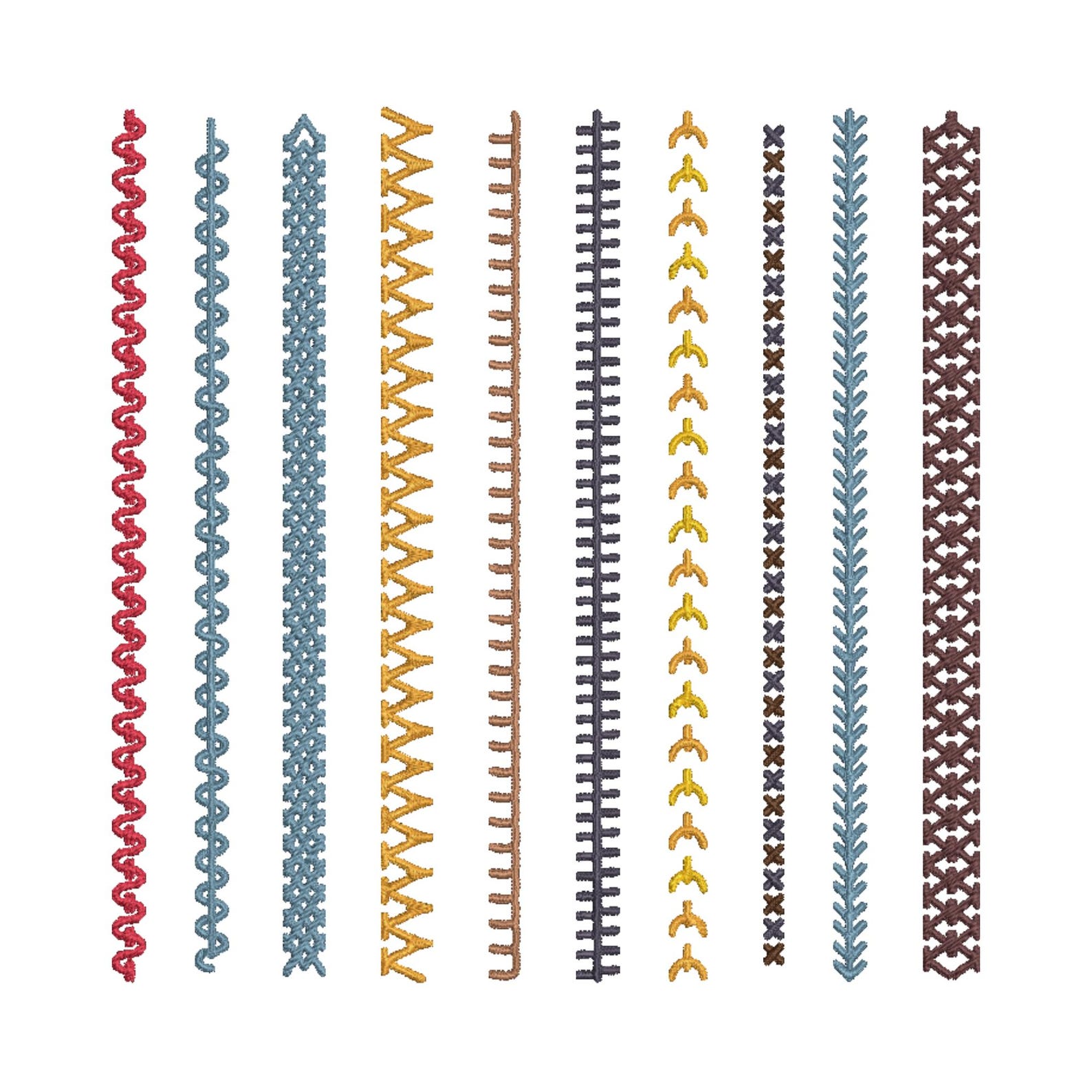 Decorative Border Stitches Embroidery Design, Decorative Border Machine ...