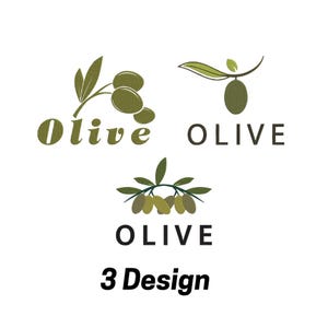 Olive Branch Embroidery Design: Kitchen Machine Embroidery File (Instant Download, 11 Sizes)