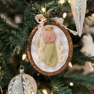 Needle-Felted Angel Baby Keepsake • Miscarriage & Infant Loss Memorial Ornament • Custom Swaddle and Name • Baby in Heaven Remembrance Gift