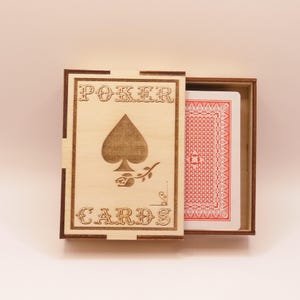 Handgemaakte deckbox voor kaarten