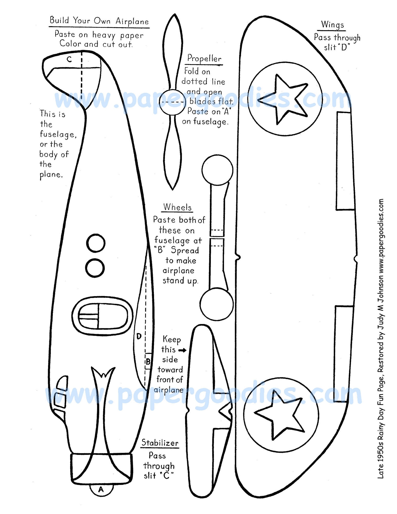 instant-printable-download-2-airplanes-to-color-cut-fly-paper-toy-paper-airplane-fun-for-kids-collectible-papercraft-party-fun-etsy