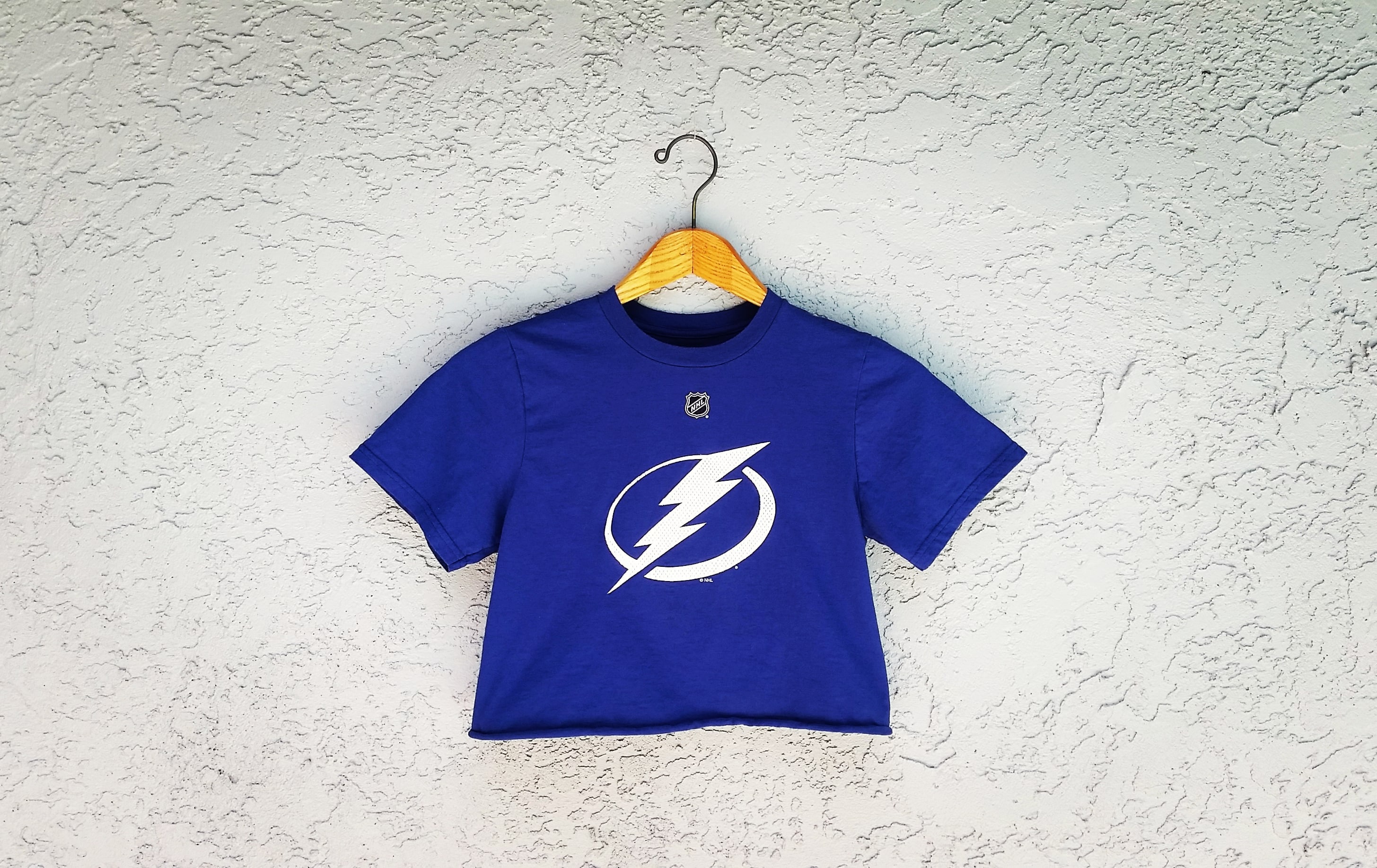 Tampa Bay Lightning Crop Top Tshirt Upcycled Cropped T Etsy