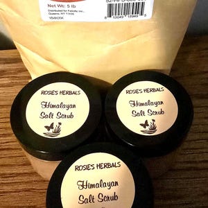 Himalayan salt scrub