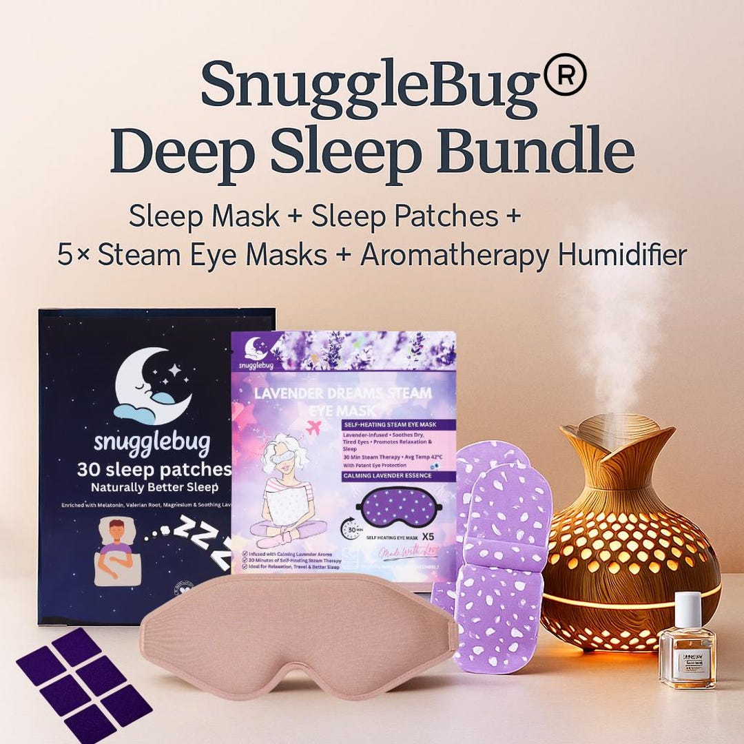 Snugglebug® Deep Sleep Ritual Set: Mask, Patches, Steam Masks ...