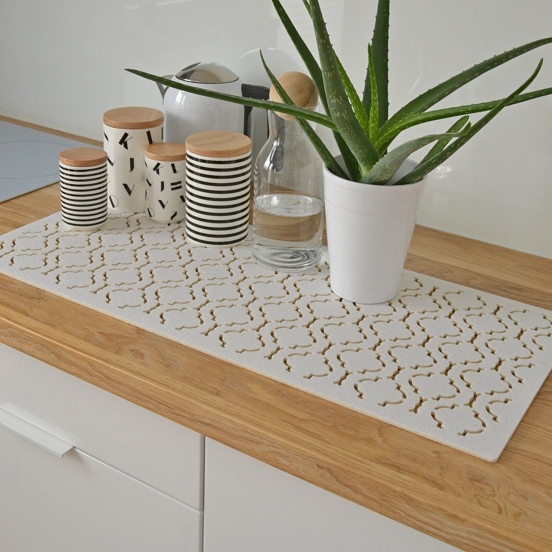 Desk Mats Felt Placemats Felt Pad With Moroccan Pattern Etsy