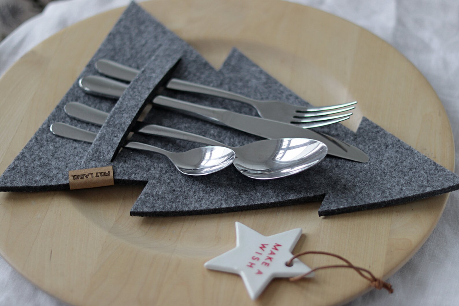 Felt Decor Felt Cutlery Pocket Felt Big Cutlery Pocket Etsy UK
