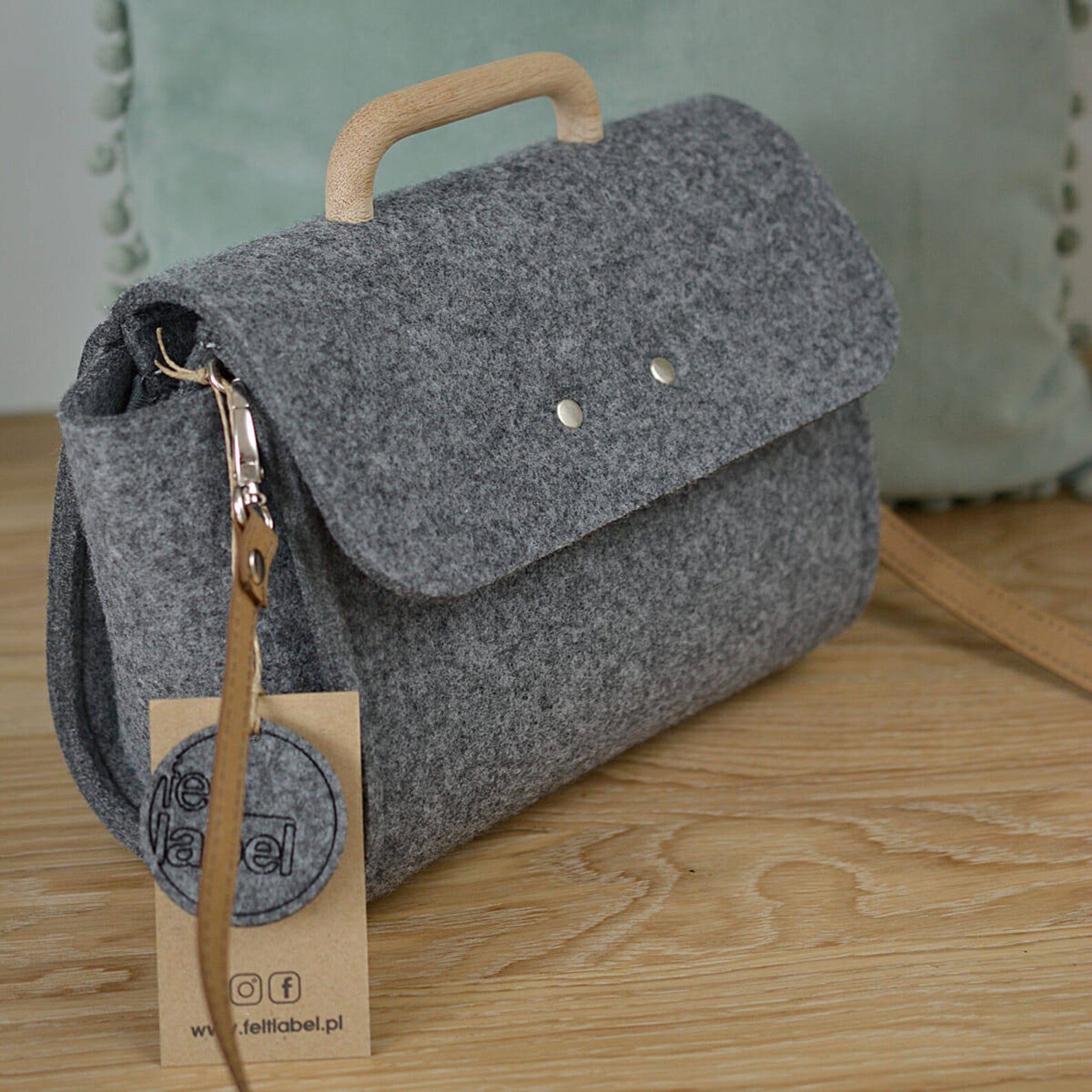 Felt Bag Felt Crossbody Bag Gray Felt Bag Felt&wood II Etsy