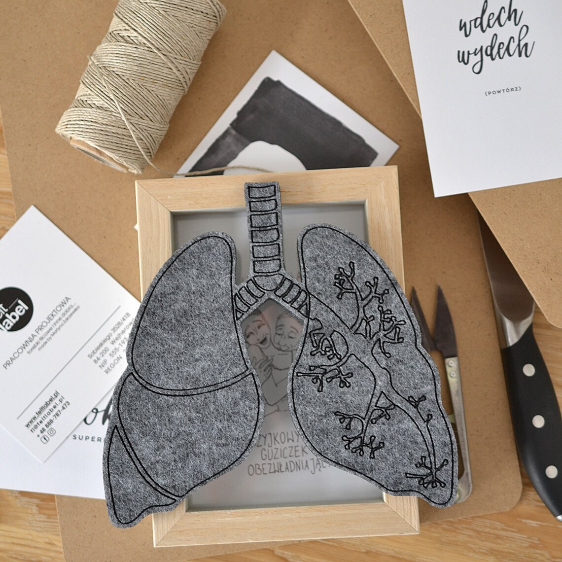 Felt lungs grey felt lung lungs anatomical Etsy